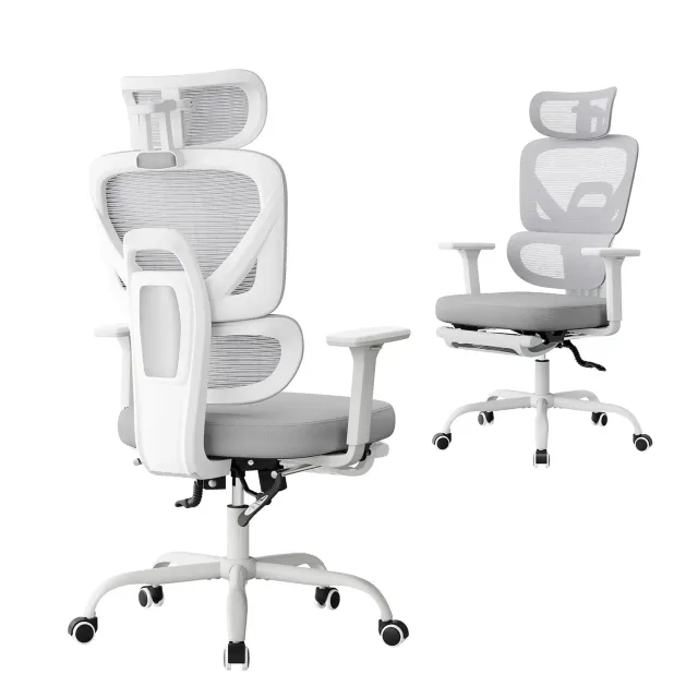 In And OutdoorMatch Bürostuhl Ergonomisch Mesh Fußstütze