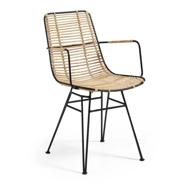 Kave Home Tishana Esszimmerstuhl Rattan