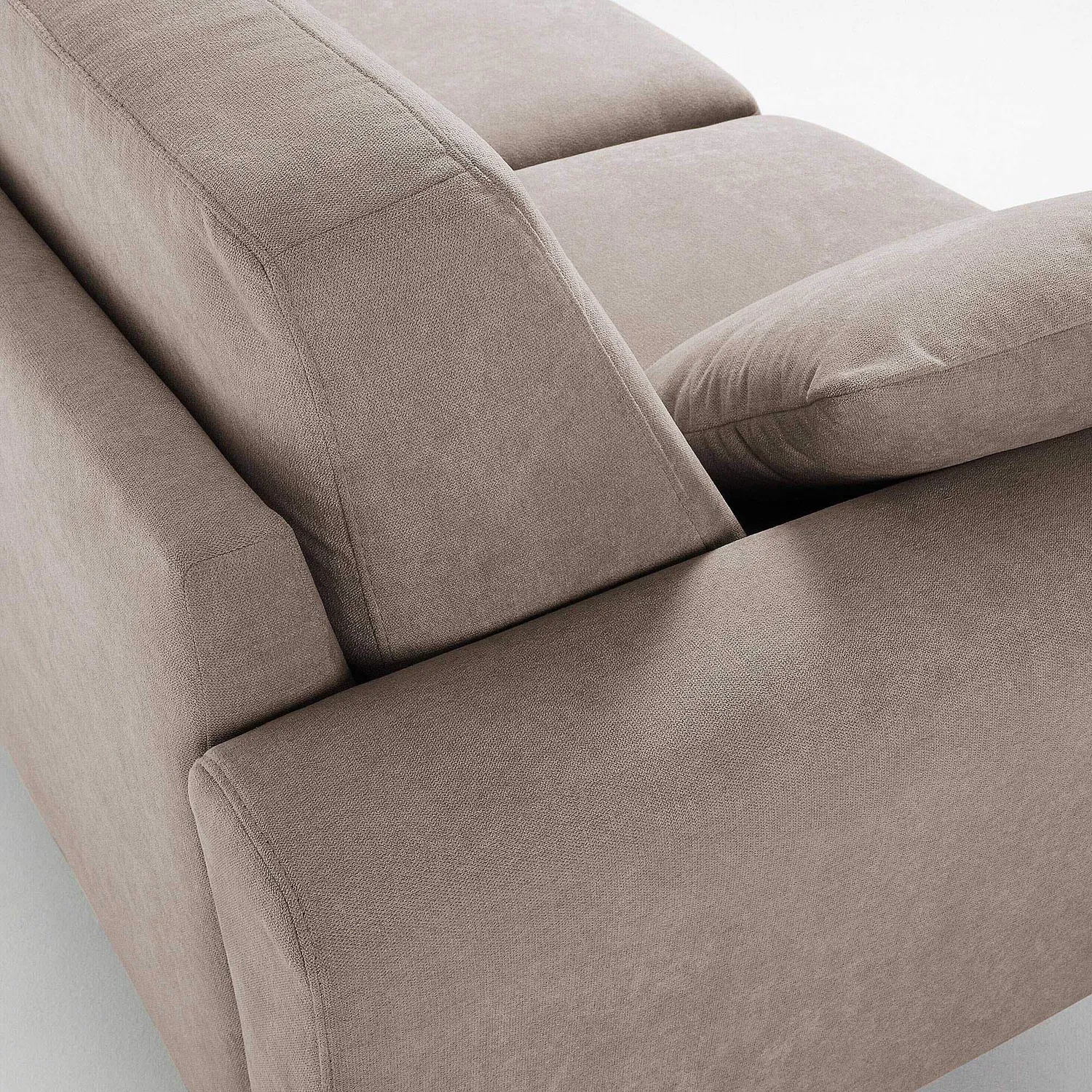 Kave Home Narnia 3-Sitzer Sofa braun Buche Teflon