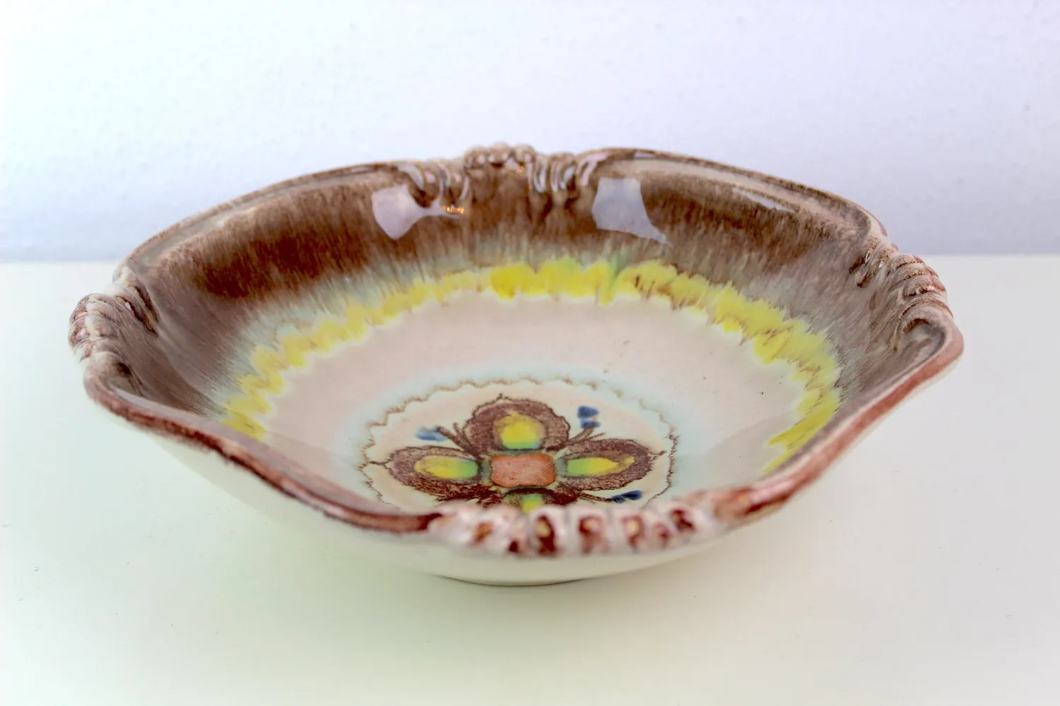 Mon Ami(e) Vintage Retro Keramik Schale 22,5 cm bunt