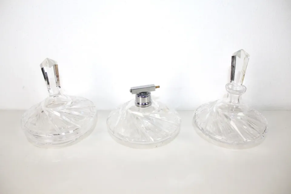 Mon Ami(e) Vintage Glas-Set für den Schminktisch 3-teilig Bleikristall