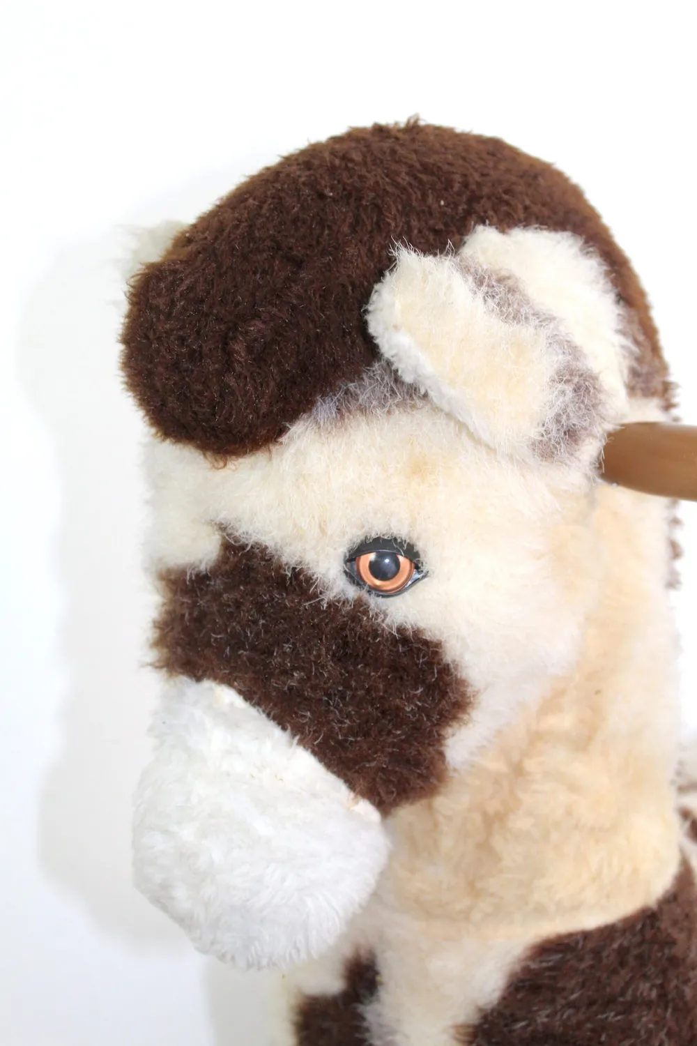 Mon Ami(e) Vintage Sitzpferd Kinder Fell 76 cm Stall-Deko