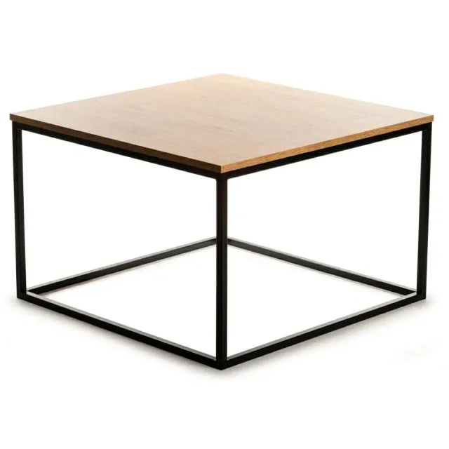 HOWHOMELY QUAD Beistelltisch 80 × 80 cm industriell