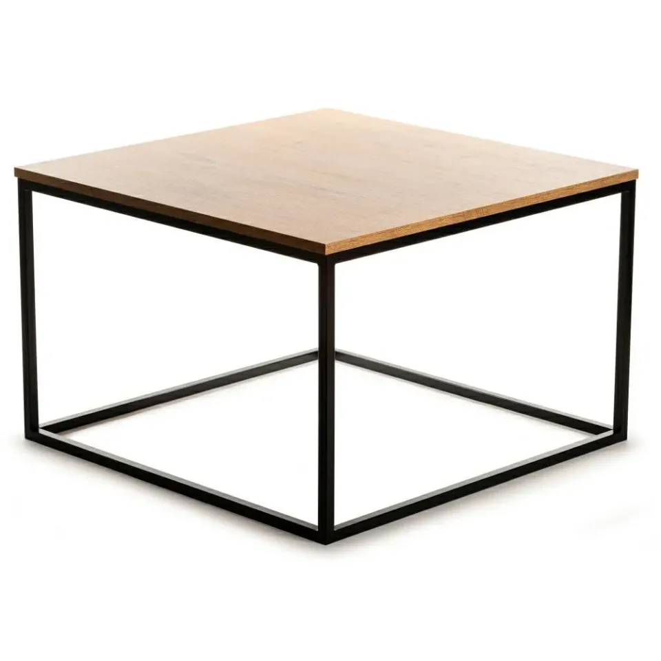 HOWHOMELY QUAD Beistelltisch 80 × 80 cm industriell