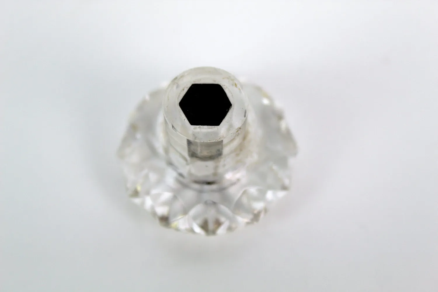 Mon Ami(e) Vintage Möbelknöpfe transparent Kunststoff 10 Stück 3,2cm