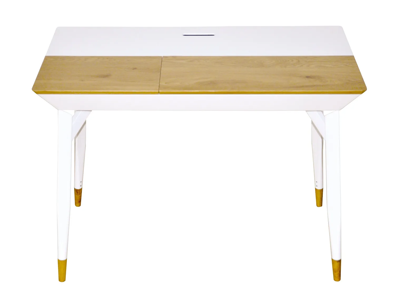 Inter Link Schreibtisch Weiß Wildeiche 105 cm Schublade