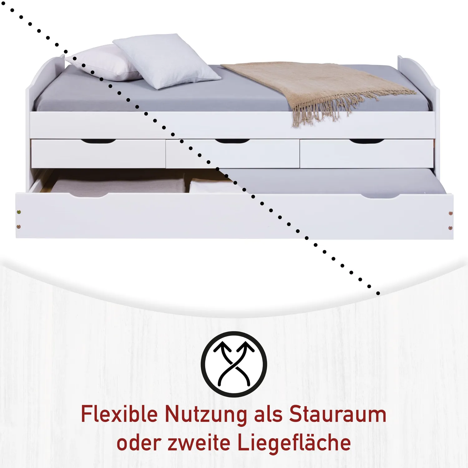 Inter Link Funktionsbett mit Ausziehbett
