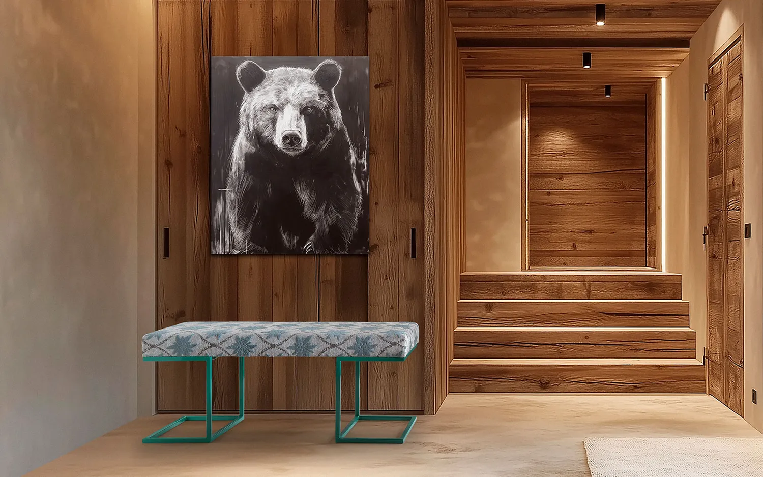 alpina design Bear Leinwandbild Bär Natur