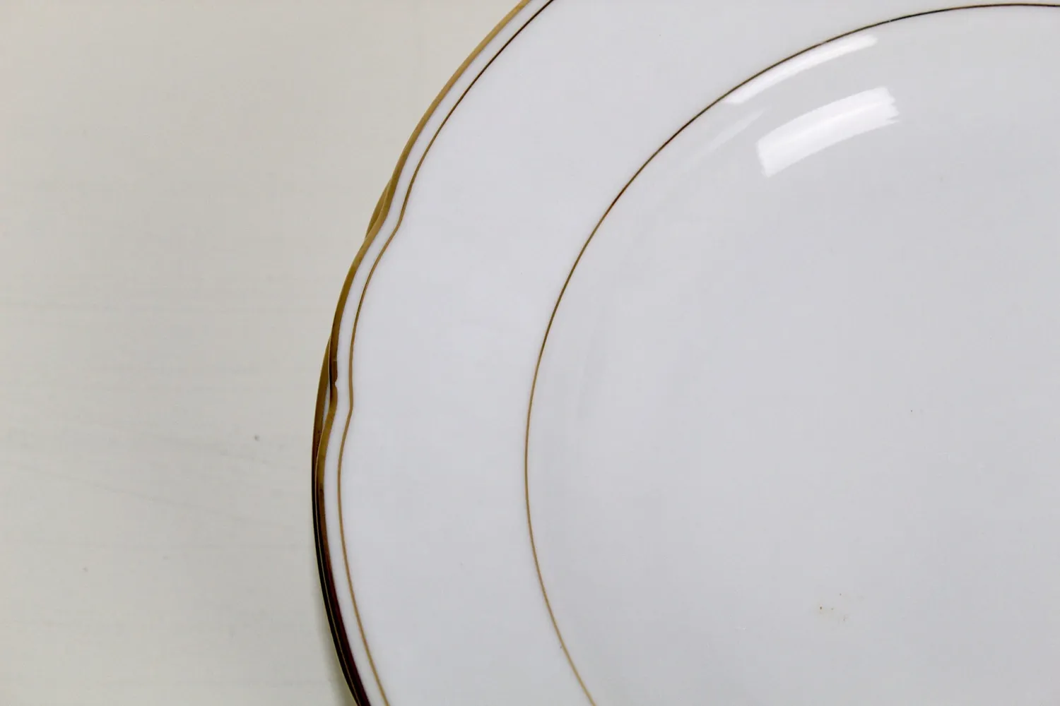 Mon Ami(e) Vintage Goldrand Suppenteller Porzellan 23 cm