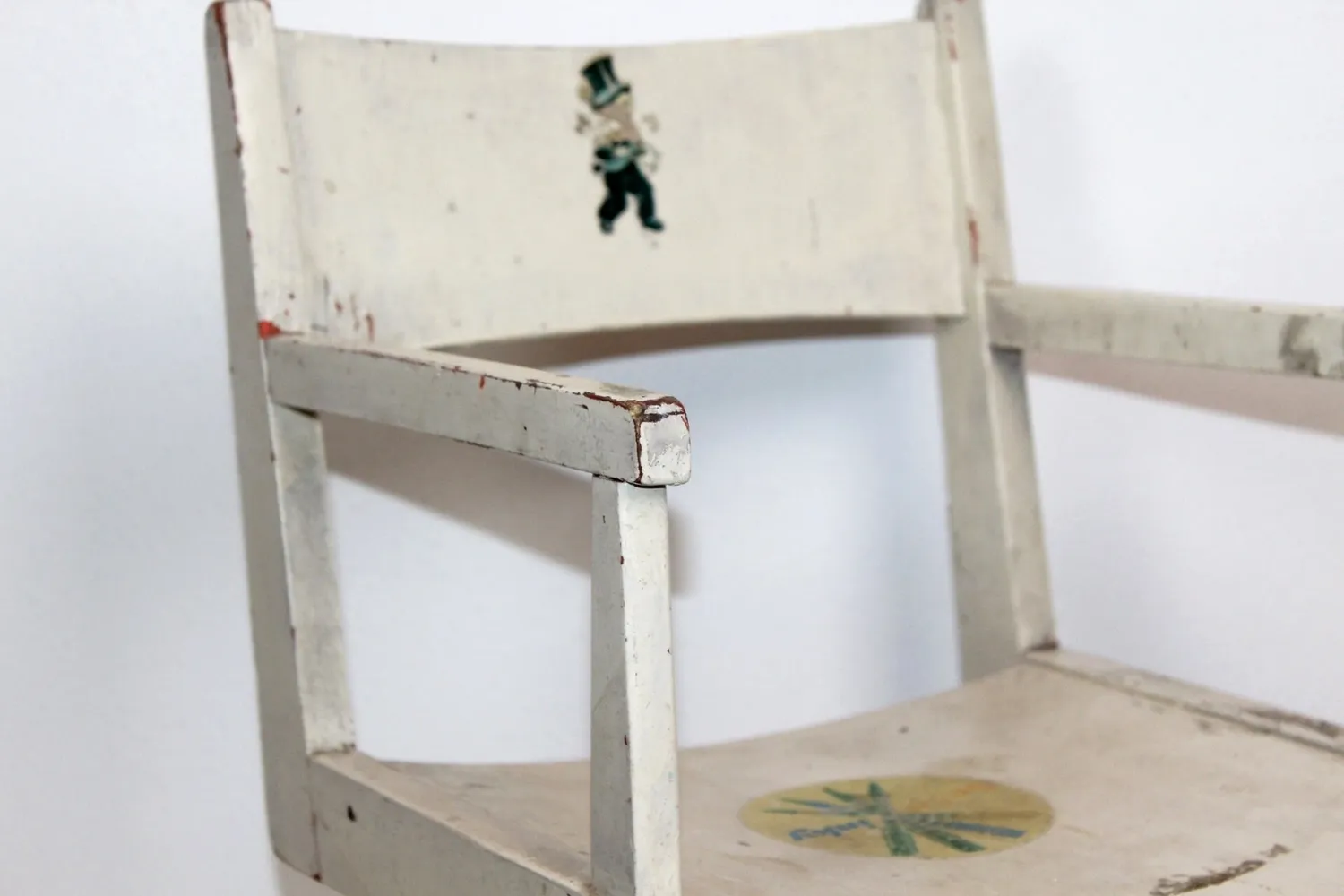 Mon Ami(e) Vintage Kinder Armlehnstuhl Holz weiß Shabby