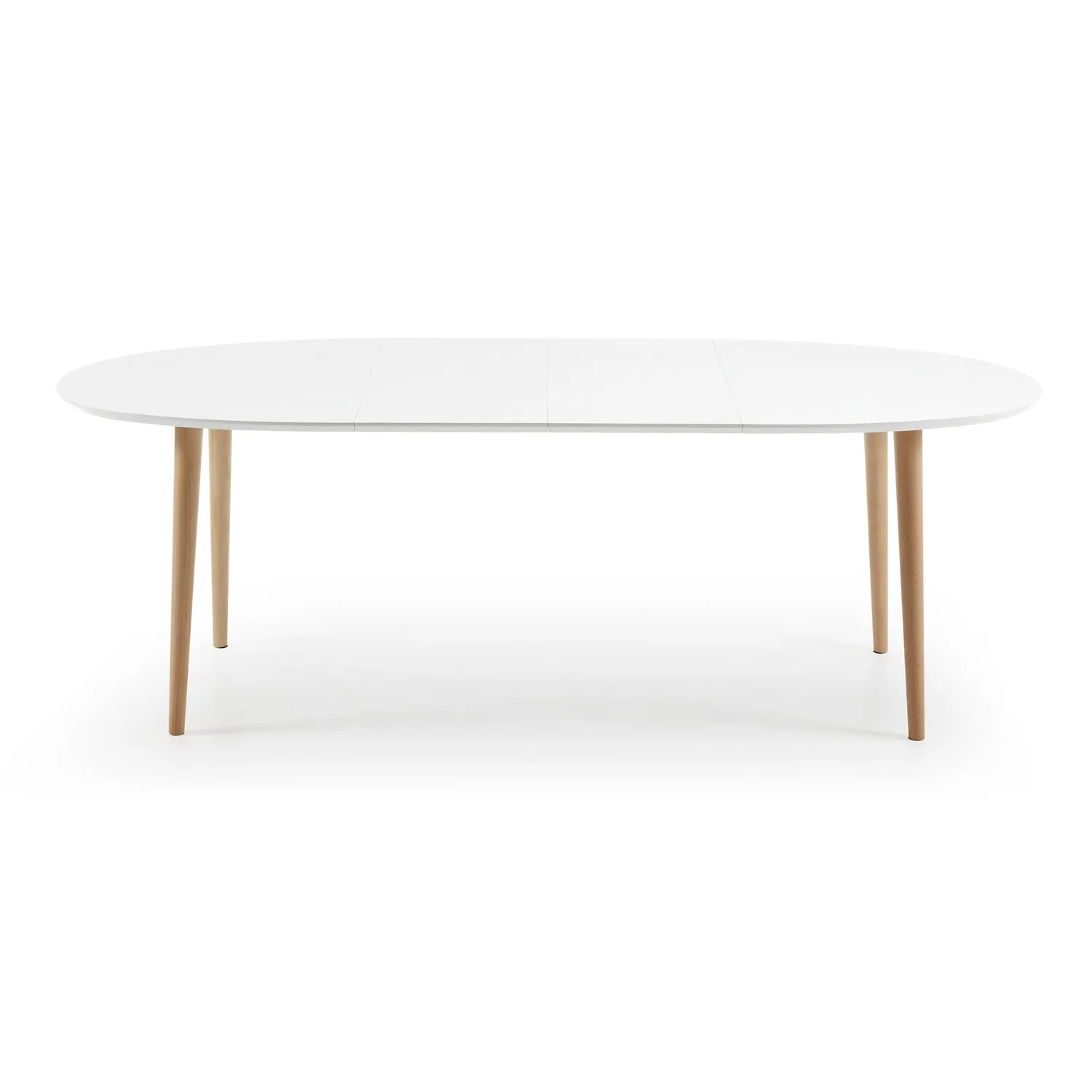 Kave Home Oqui Esstisch oval ausziehbar weiß 220 cm