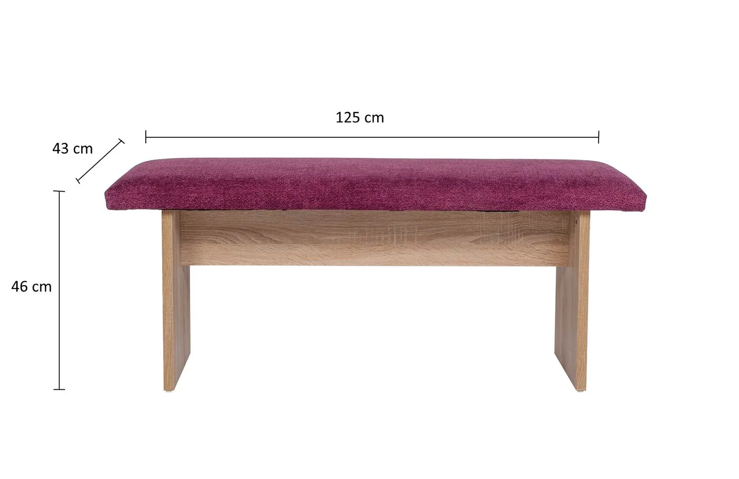 Kundler Home Das Raumwunder Sitzbank 125cm Stoff