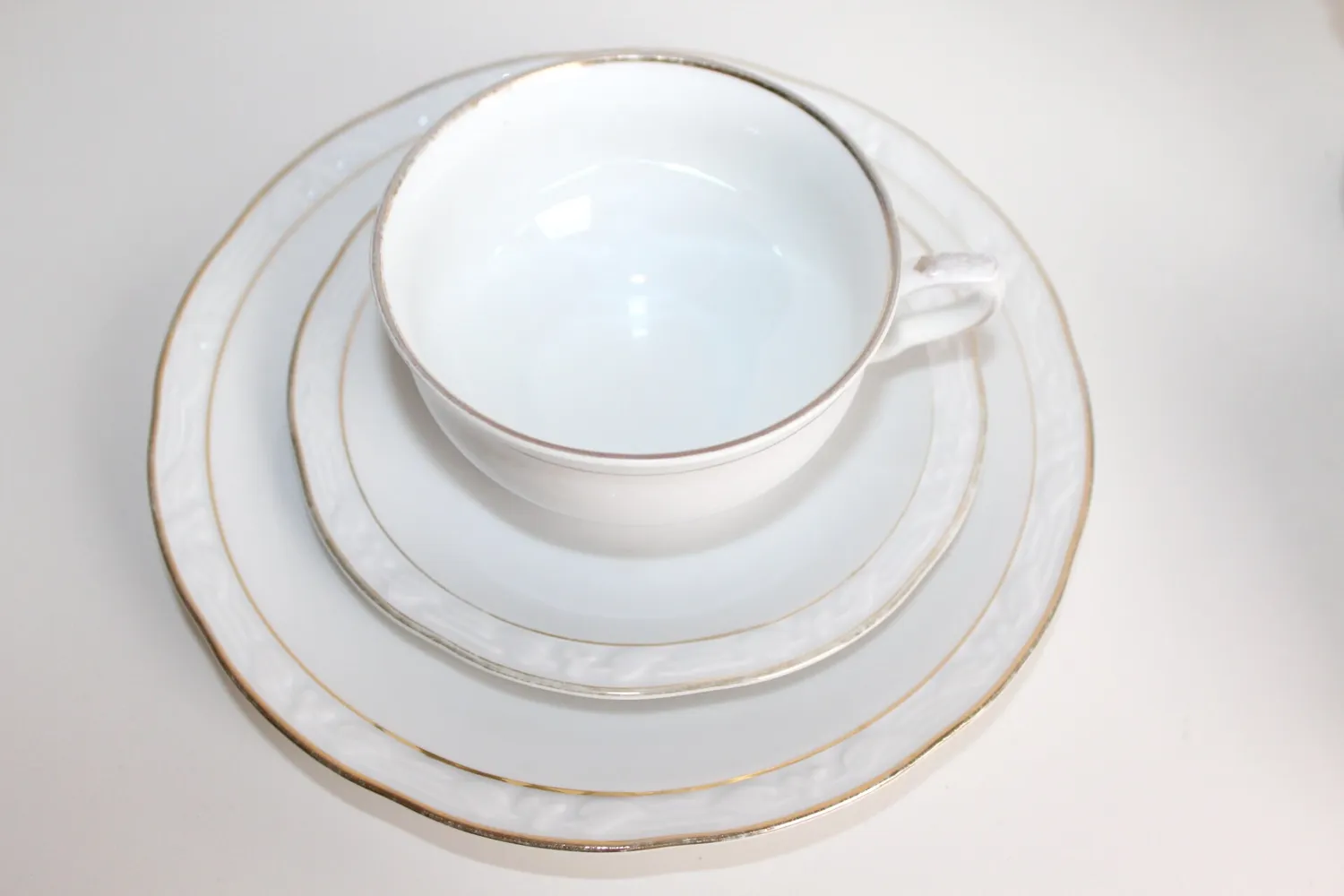 Mon Ami(e) Vintage Goldrand Kaffee-Service für 5 Personen Porzellan