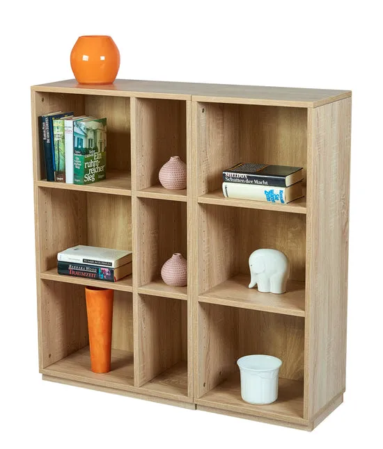 Kundler Home Der Bücherfreund Regal 100x100 Eiche offen