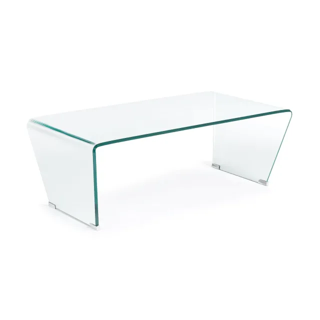 Kave Home Burano Couchtisch 120x60 Glas transparent
