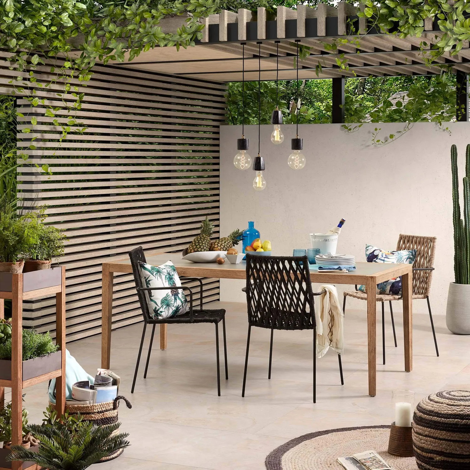 Kave Home Campus Pendelleuchte Marmor E27