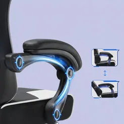 In And OutdoorMatch Gamingstuhl Ergonomisch mit Fußstütze