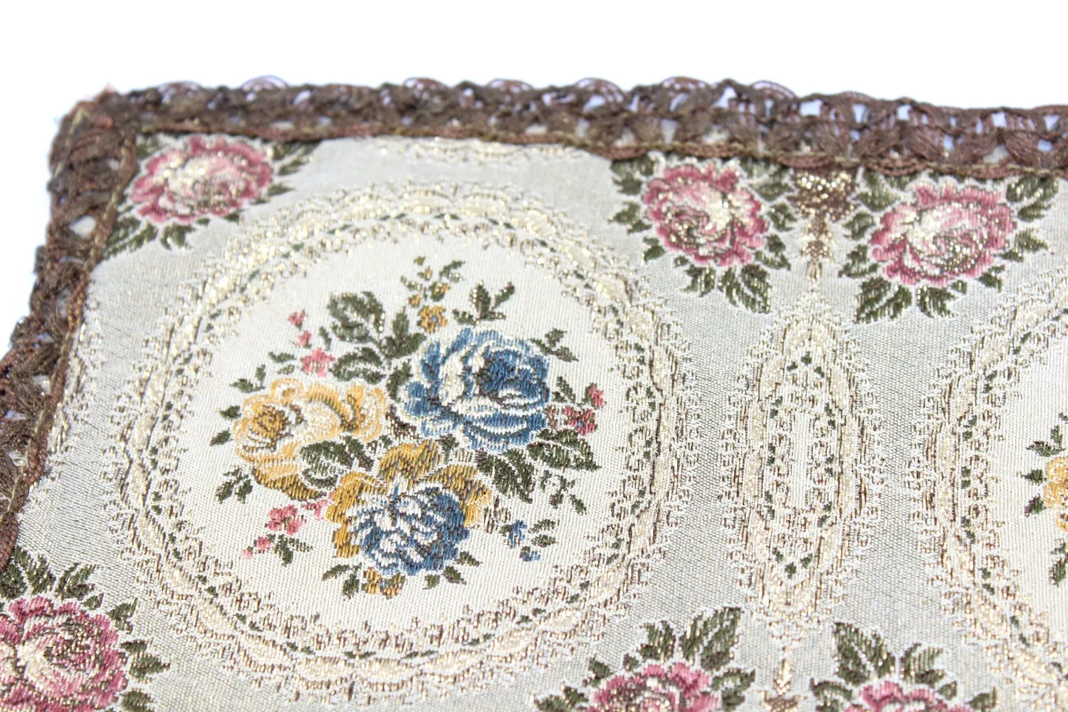 Mon Ami(e) Vintage Tischläufer Blumen-Stickerei 17x43cm