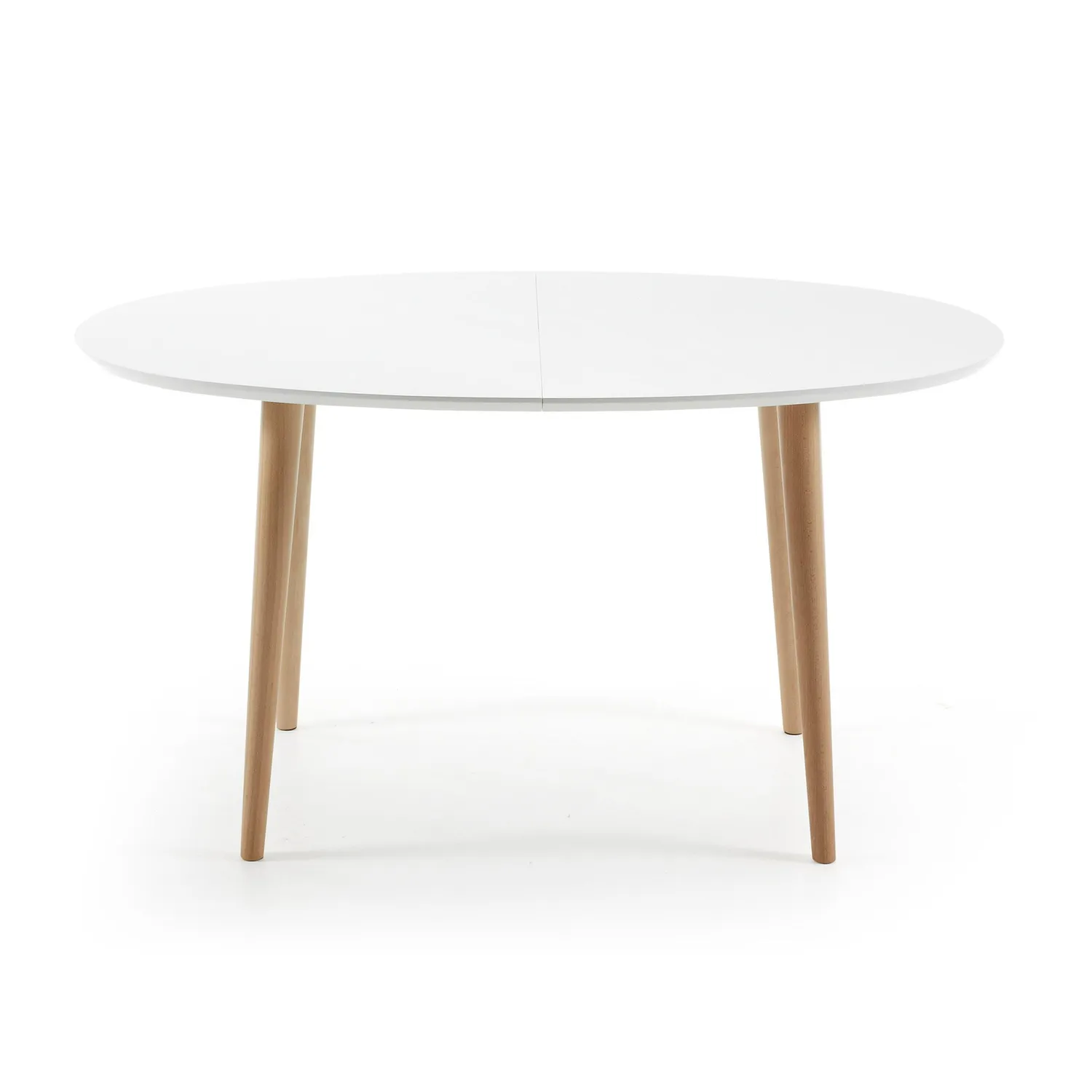 Kave Home Oqui Esstisch oval ausziehbar weiß 220 cm