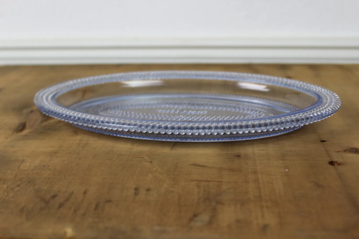Mon Ami(e) Vintage Glasplatte Servierplatte blau vintage