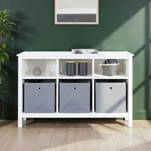 Inter Link Pinora Bücherregal weiß 122x45x76 cm 6 Fächer