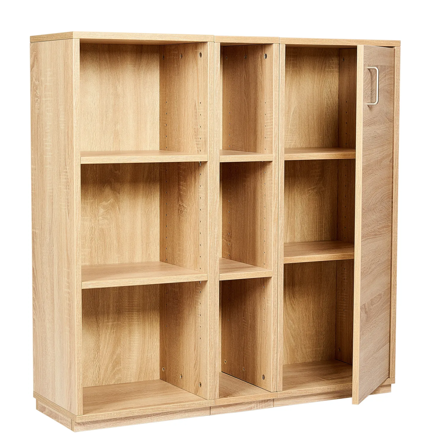 Kundler Home Der Bücherfreund Regal Eiche mit Rückwand