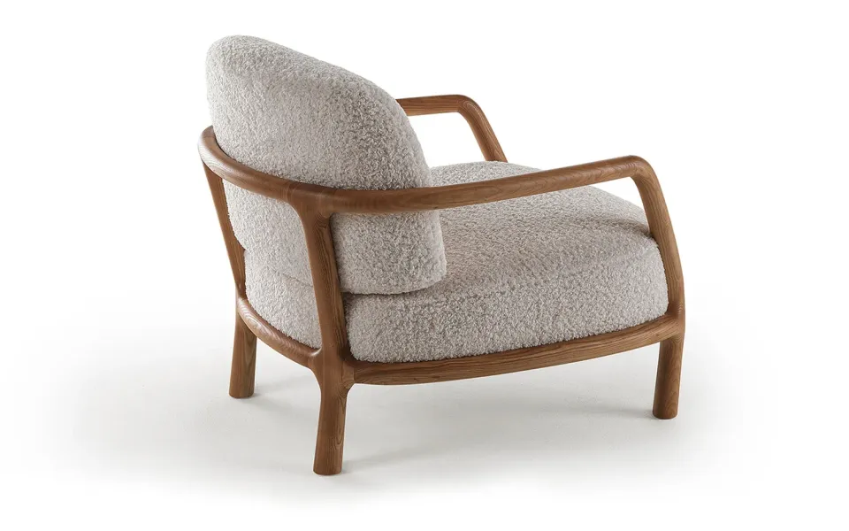 alpina design Abbraccio Alpino Sessel Holz Stoff