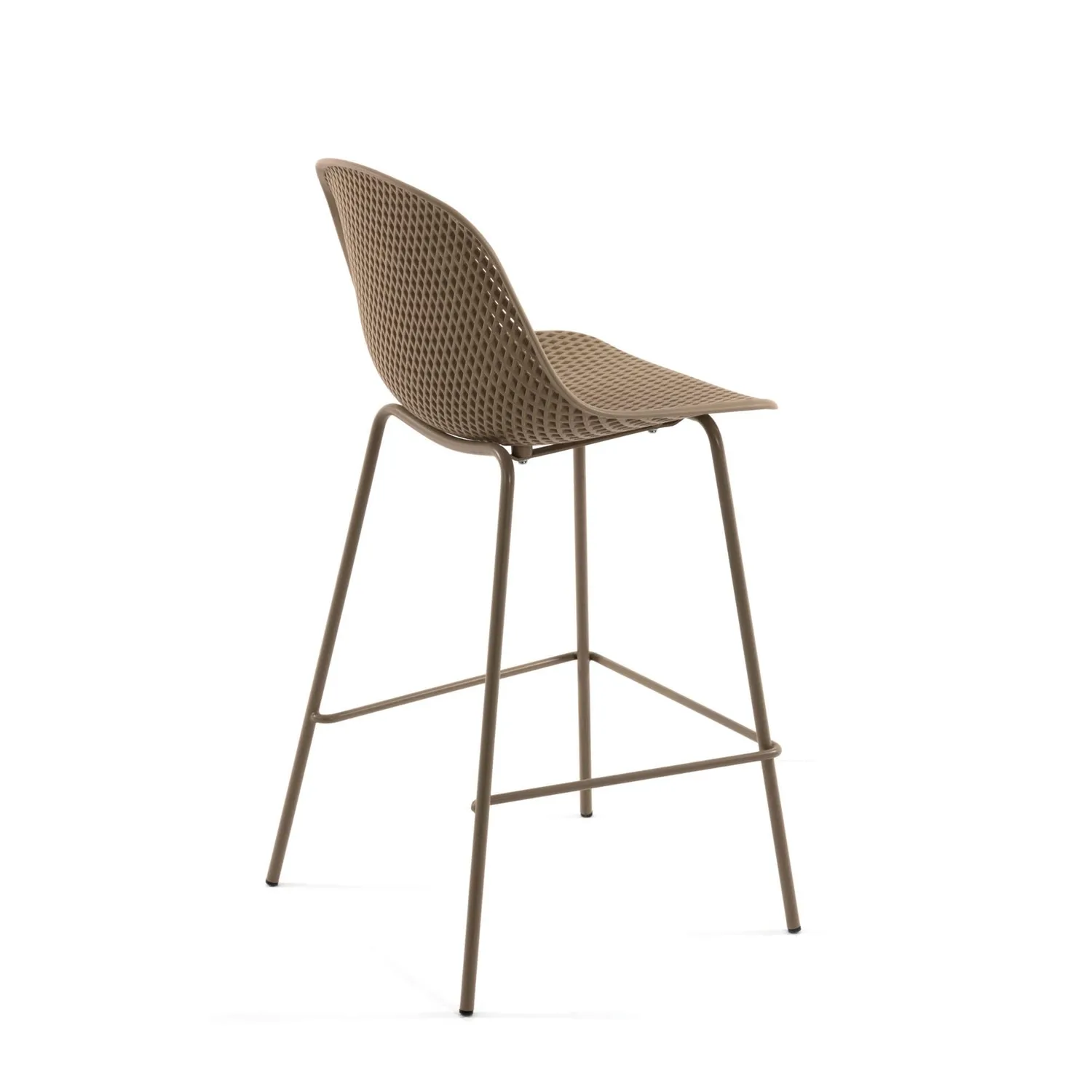 Kave Home Quinby Barhocker 75 cm Recycling-Kunststoff