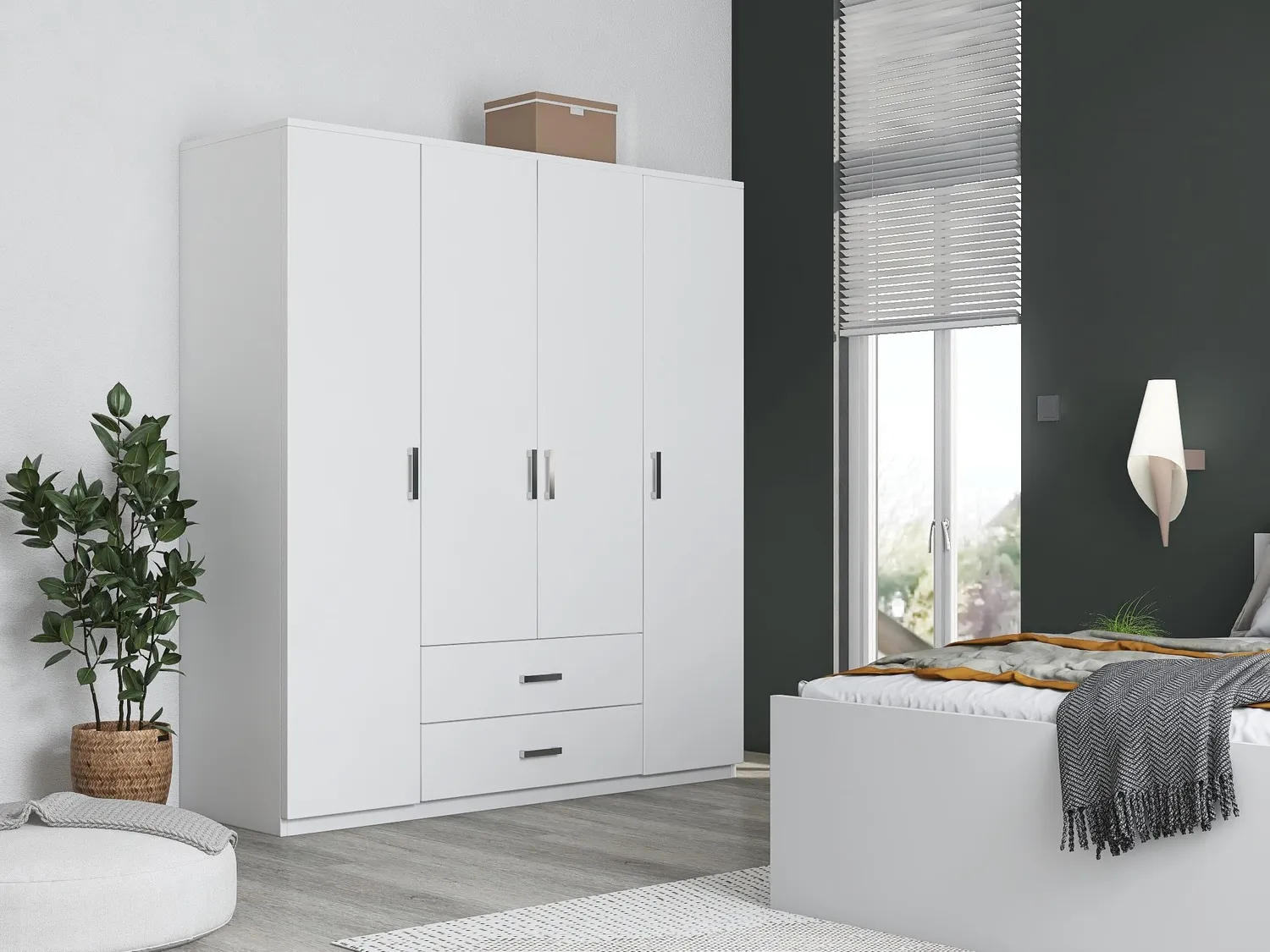 Inter Link Ranya Kleiderschrank 4-türig 180cm