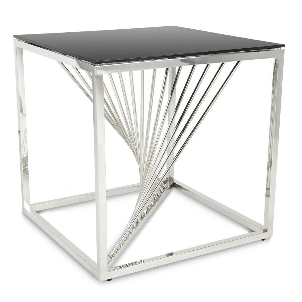 HOWHOMELY Laine Beistelltisch Glas