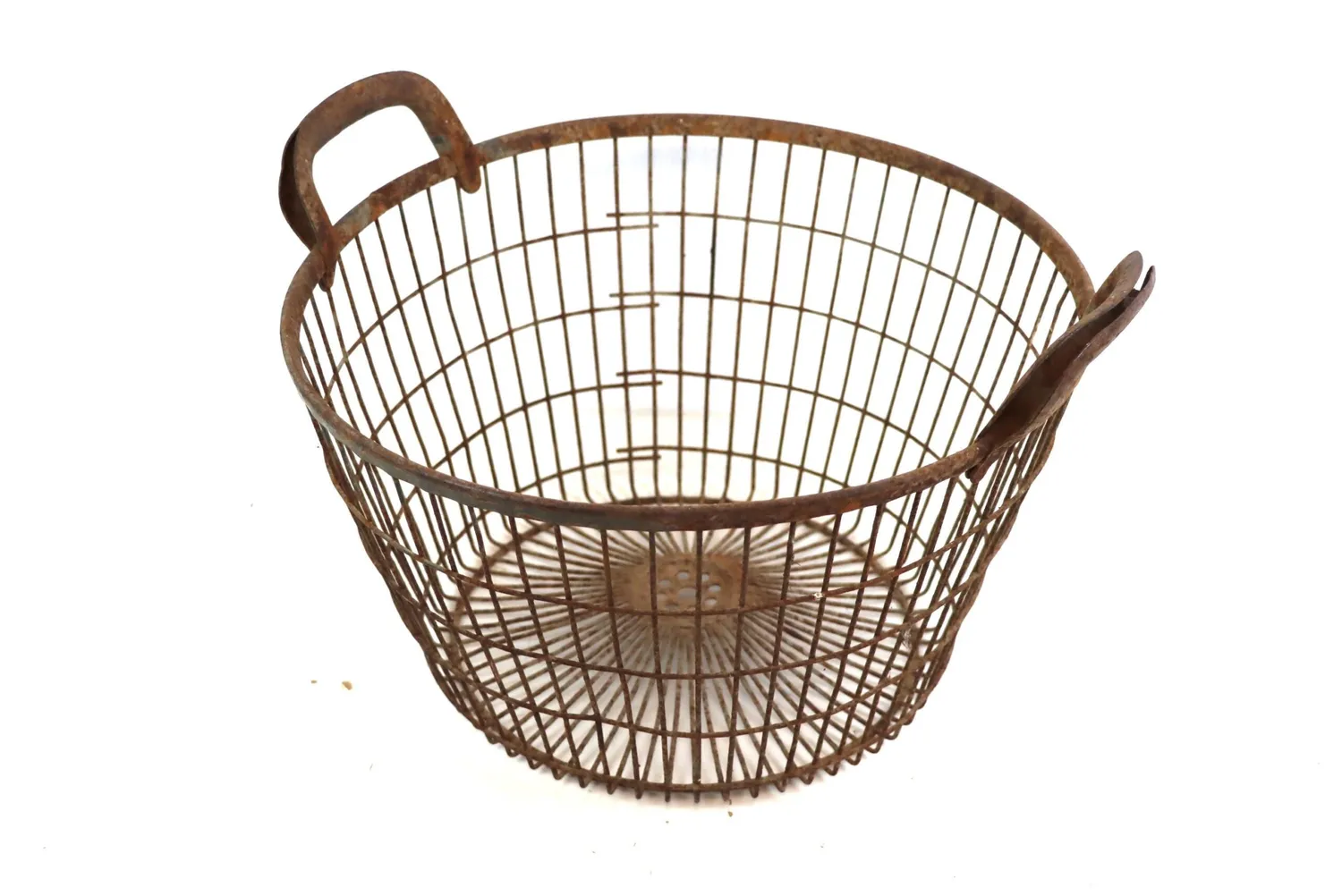 Mon Ami(e) Vintage Erntekorb Kartoffelkorb Metall Draht 42cm