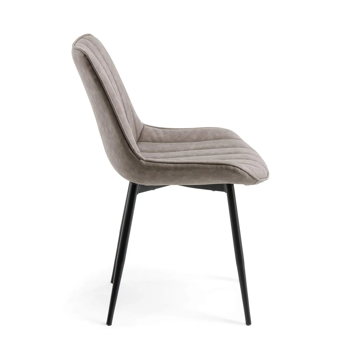 Kave Home Janis Esszimmerstuhl Kunstleder Taupe