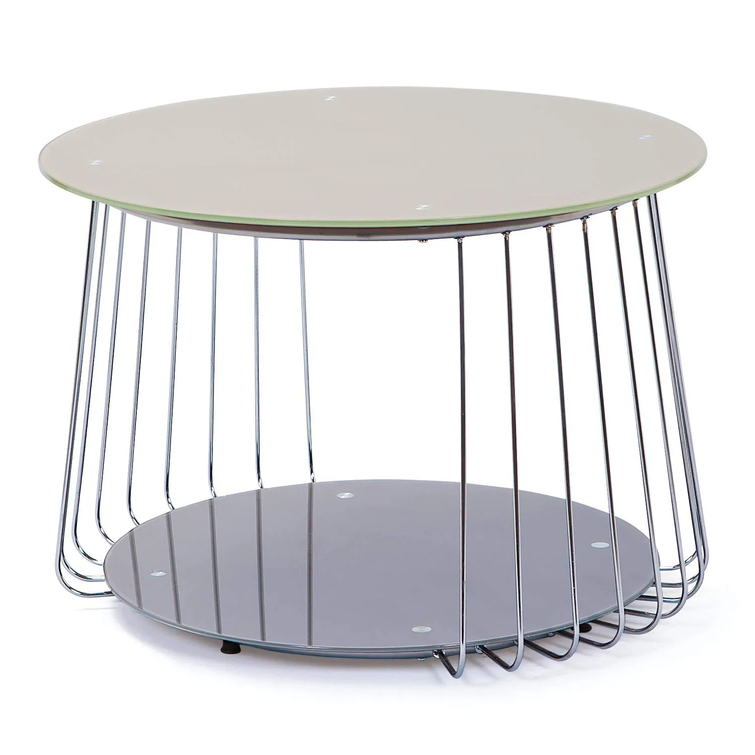 Inter Link Rivoli Couchtisch Glas Metall