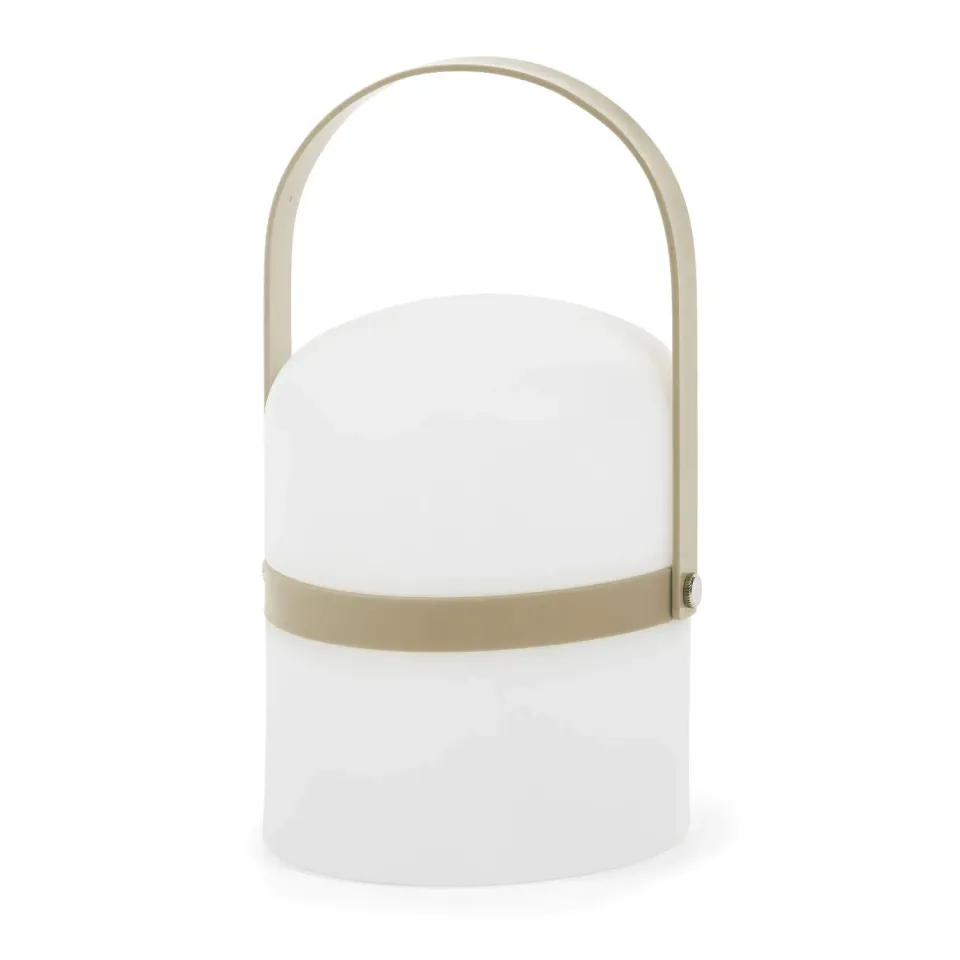Kave Home Ridley Tischlampe LED braun Akku