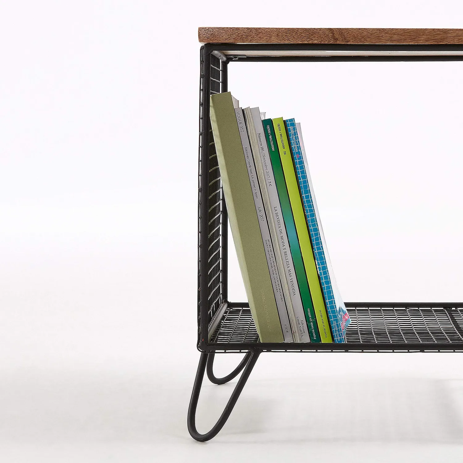Kave Home Aida Beistelltisch 38x38 cm Mango Schwarz