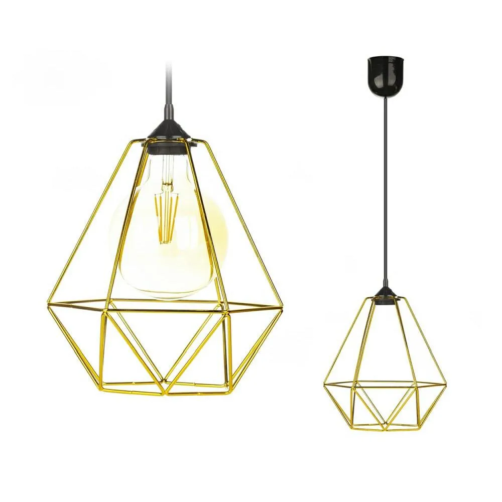 HOWHOMELY Paris Diamond Hängelampe Draht Industrial
