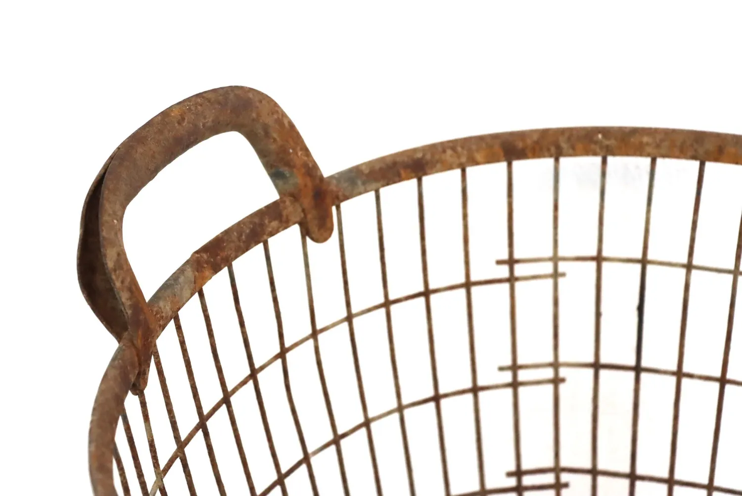 Mon Ami(e) Vintage Erntekorb Kartoffelkorb Metall Draht 42cm