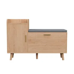 In And OutdoorMatch Schuhschrank Holz 100x30x69,5 cm Latten