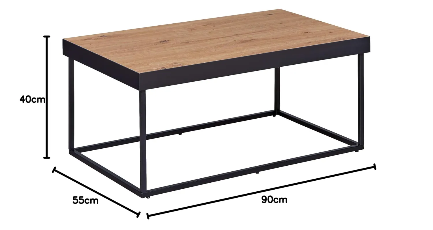 Inter Link Passione Couchtisch Eiche Artisan 90 cm