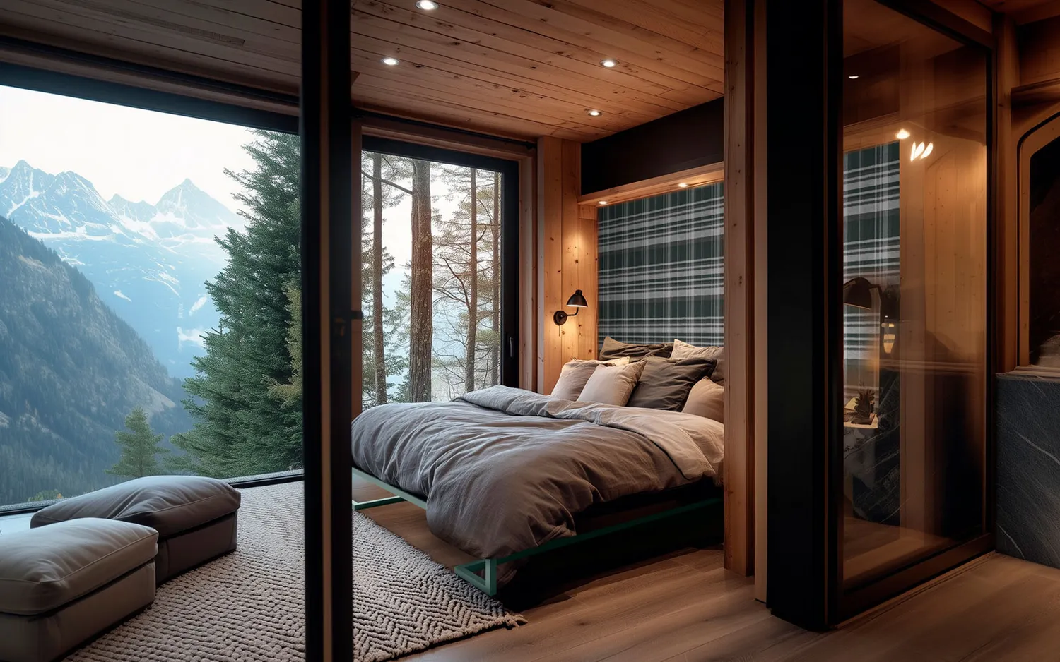 alpina design Gliun Bett Metallgestell minimalistisch