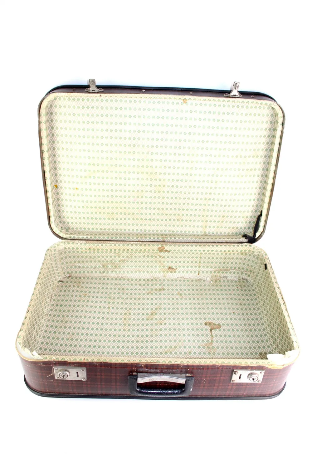 Mon Ami(e) Vintage Vintage Koffer mit braunem Karomuster
