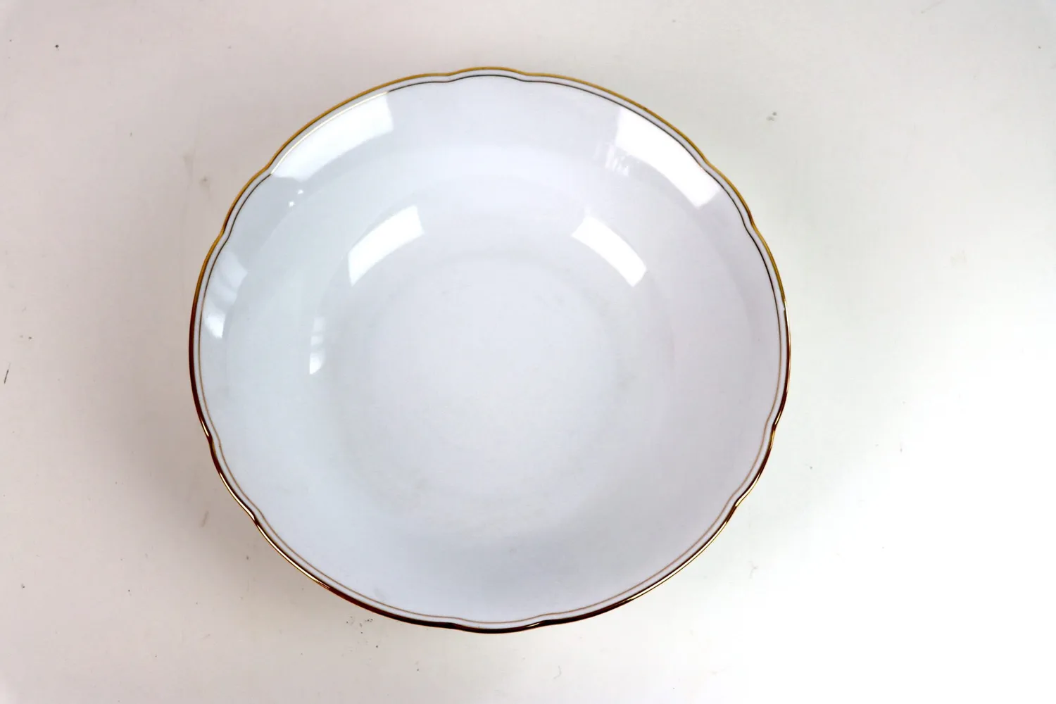 Mon Ami(e) Vintage Goldrand Schüssel groß Porzellan 25,5 cm