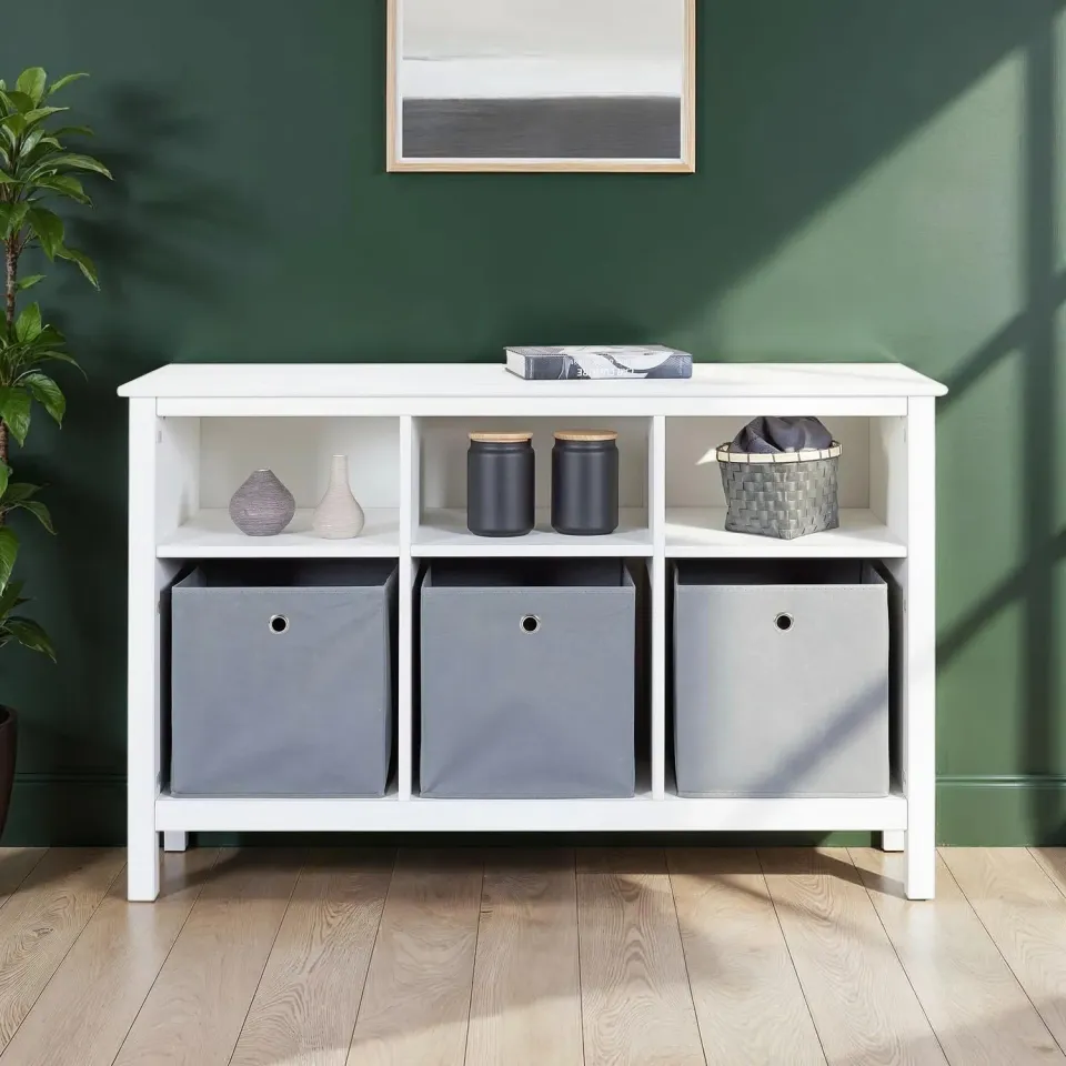 Inter Link Pinora Bücherregal weiß 122x45x76 cm 6 Fächer
