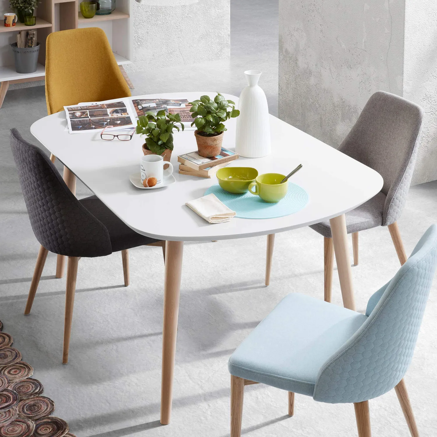 Kave Home Rosie Esszimmerstuhl Eschenholz