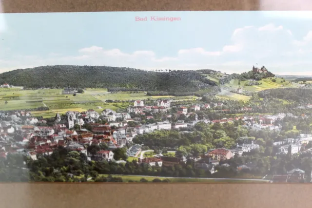 Mon Ami(e) Vintage Panorama Bad Kissingen Wandbild 1950 Eichenholz
