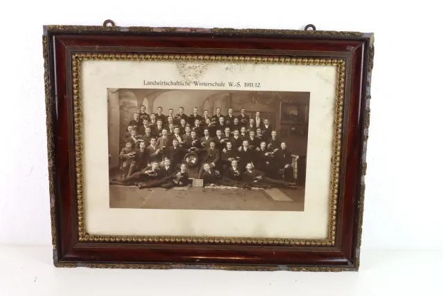 Mon Ami(e) Vintage Bild im Holzrahmen vintage