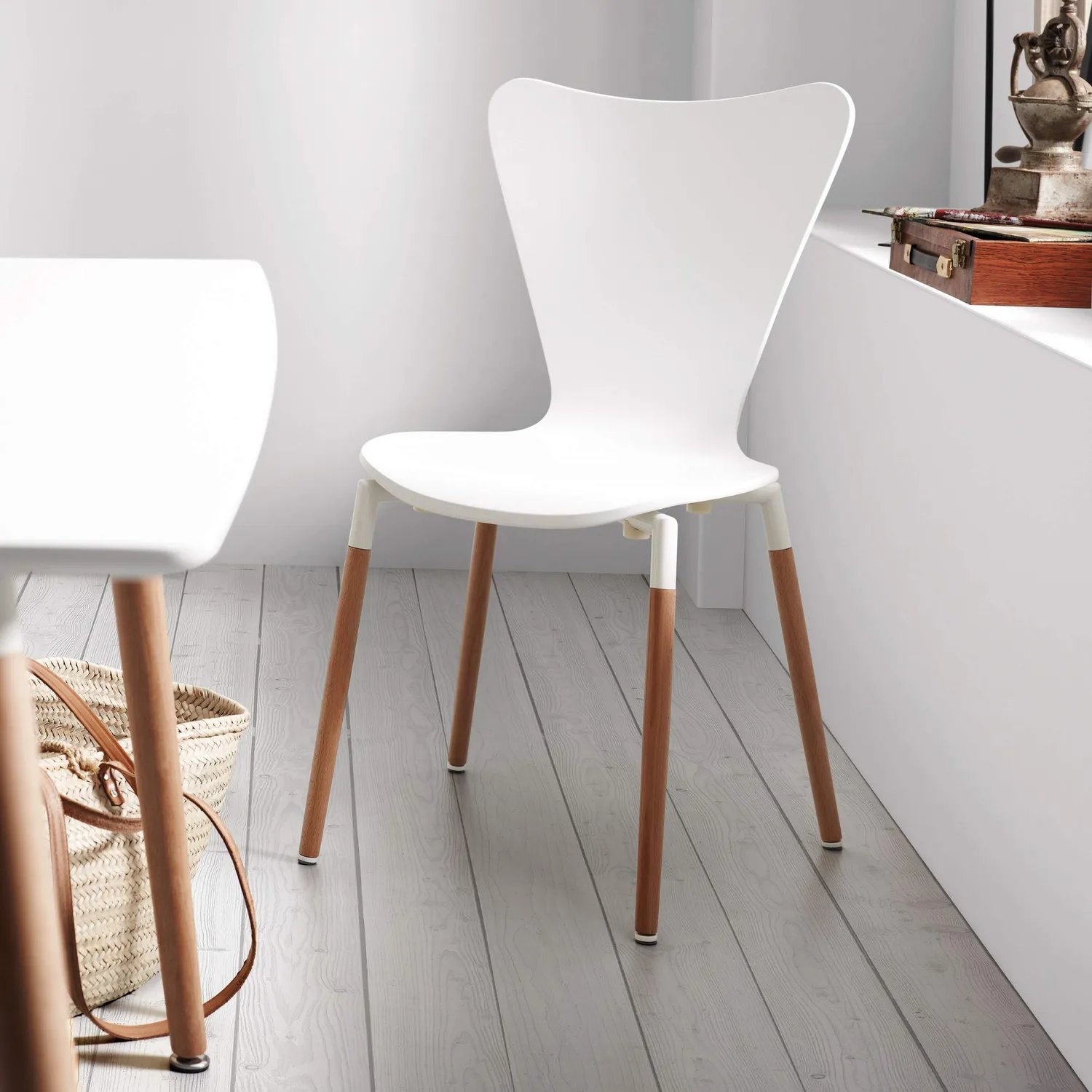 Kave Home Wad Esstisch Buche weiß