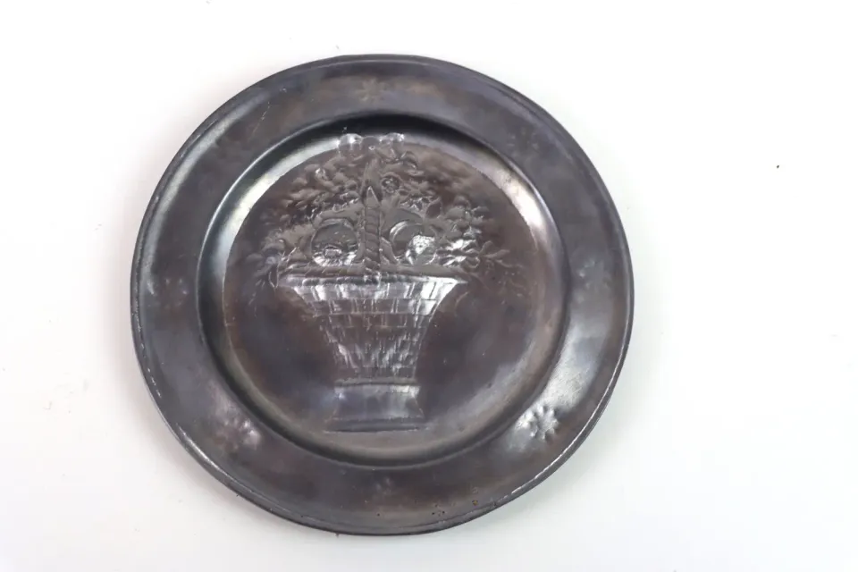 Mon Ami(e) Vintage Zinnteller Zinn Wandteller