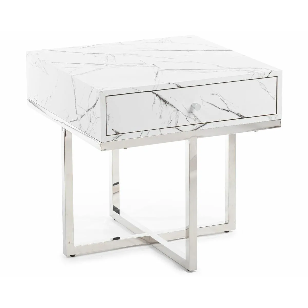 HOWHOMELY Sanko Schrank mit Schublade Edelstahl