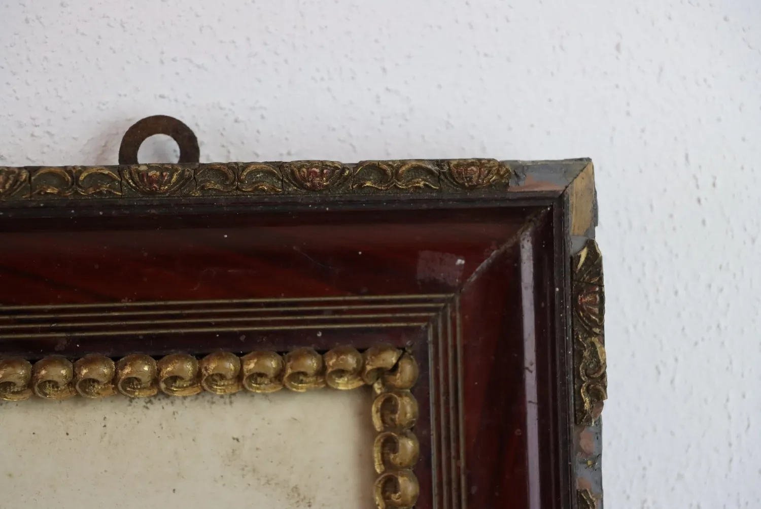 Mon Ami(e) Vintage Bild im Holzrahmen vintage